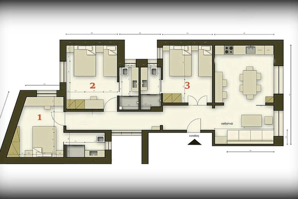 Athens Center Modern Apt In Art Nouveau Building エクステリア 写真